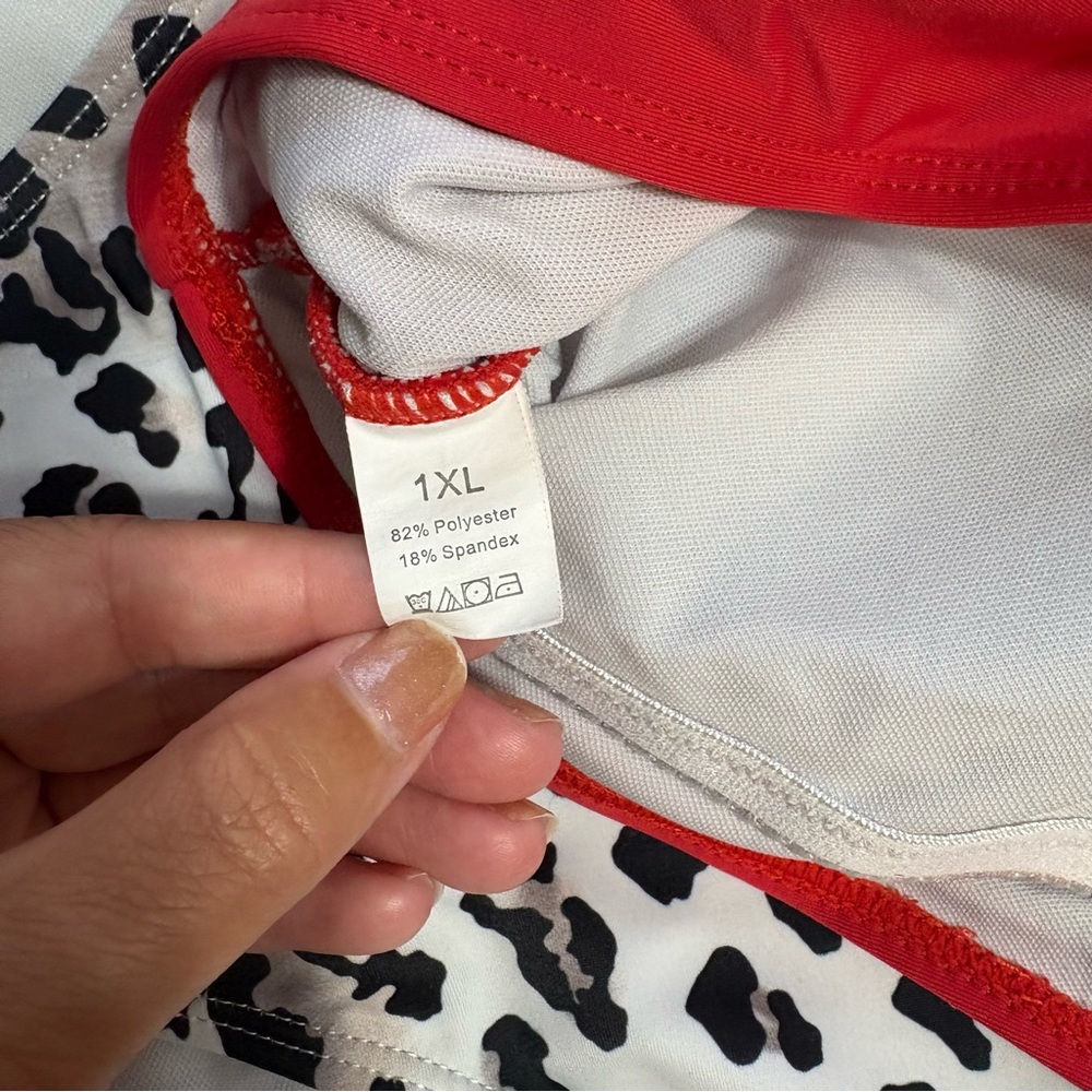 SHEIN Leopard Print and Red Bikini Set - Picture 4 of 4